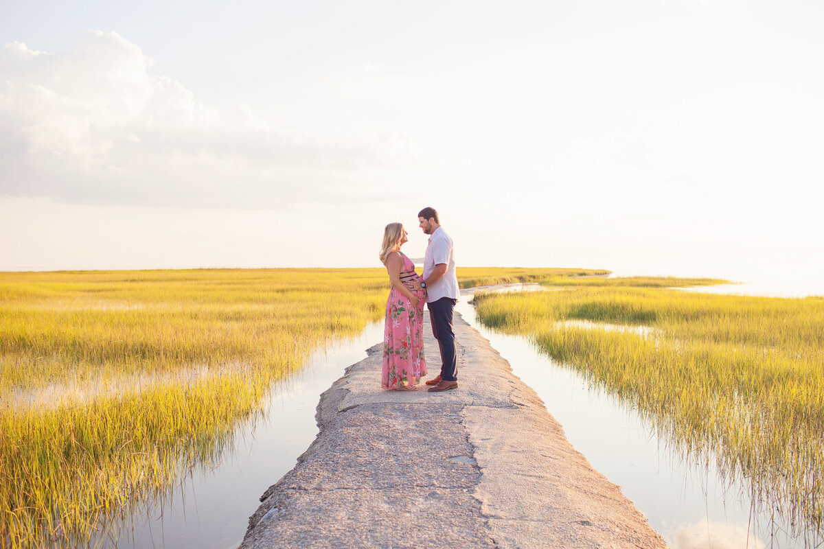 fort fisher nc maternity session