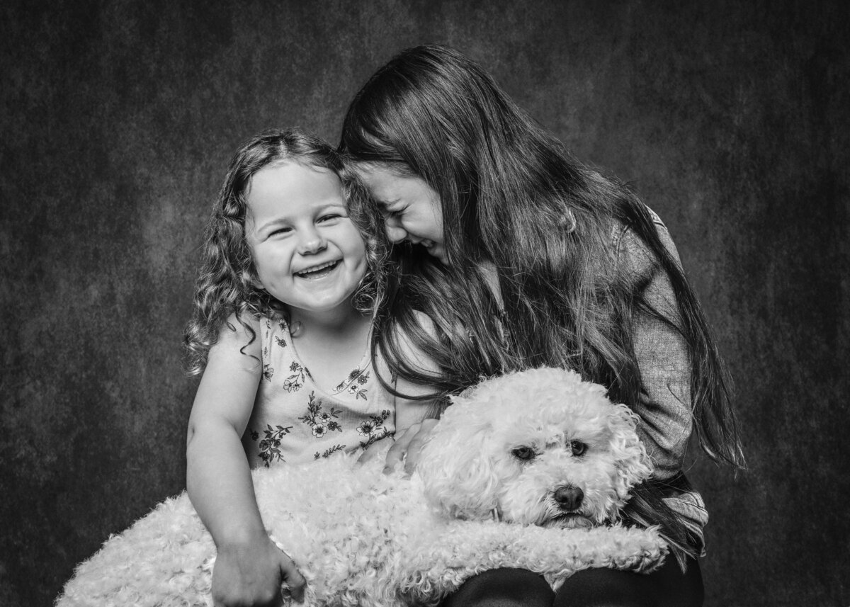 woman and her dog