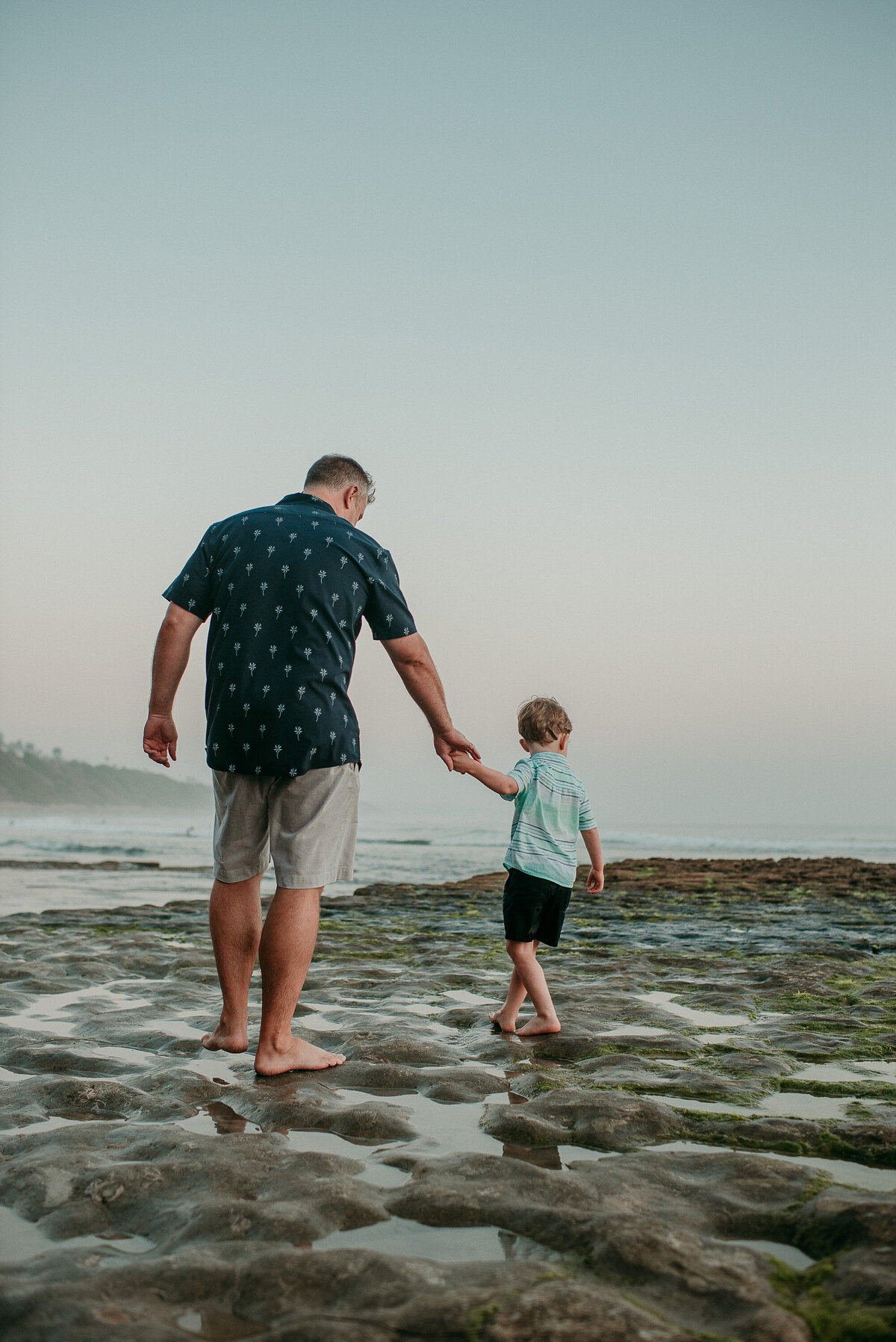 Carlsbad Family Photographer-father son tides105
