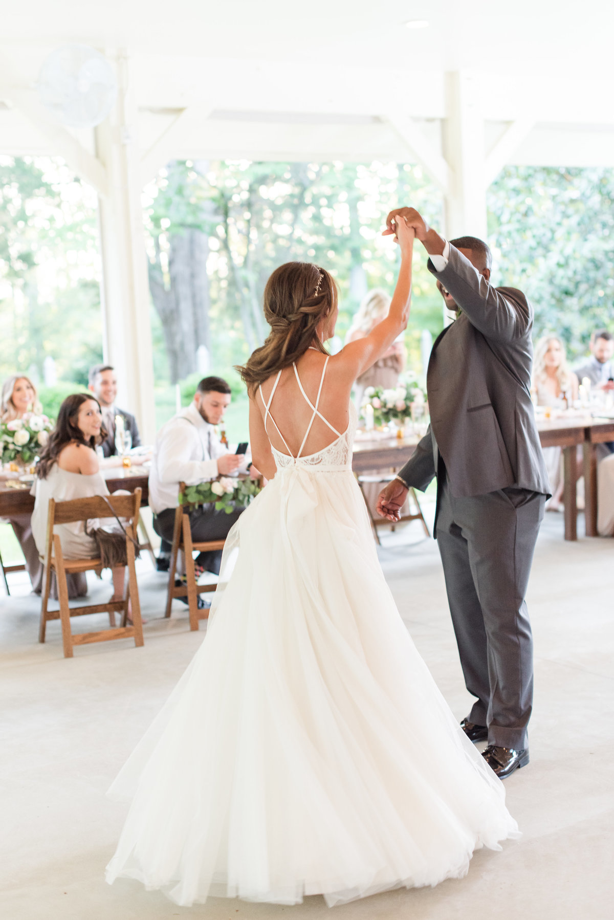 First dance at Seven Springs Farm Wedding