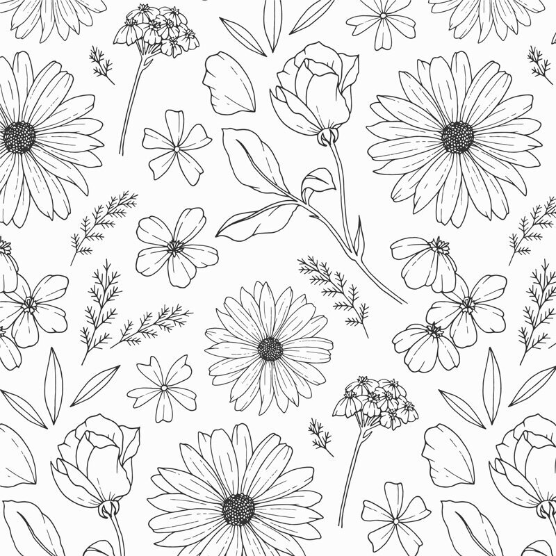floral pattern design for Plukblomme