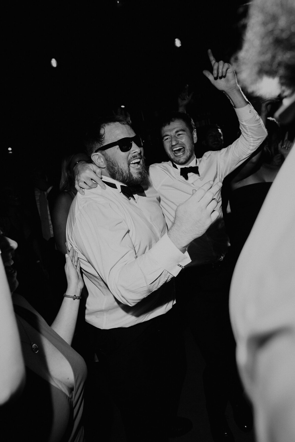 Wedding guests dance at The Stables in Manchester.