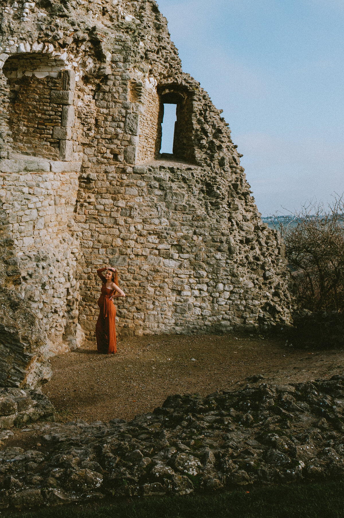 Hadleigh Castle, amazing location for this Maternity shoot