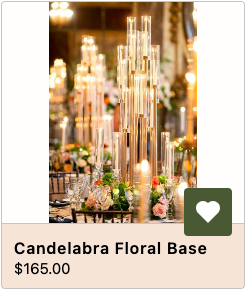 Candelabra Floral Base