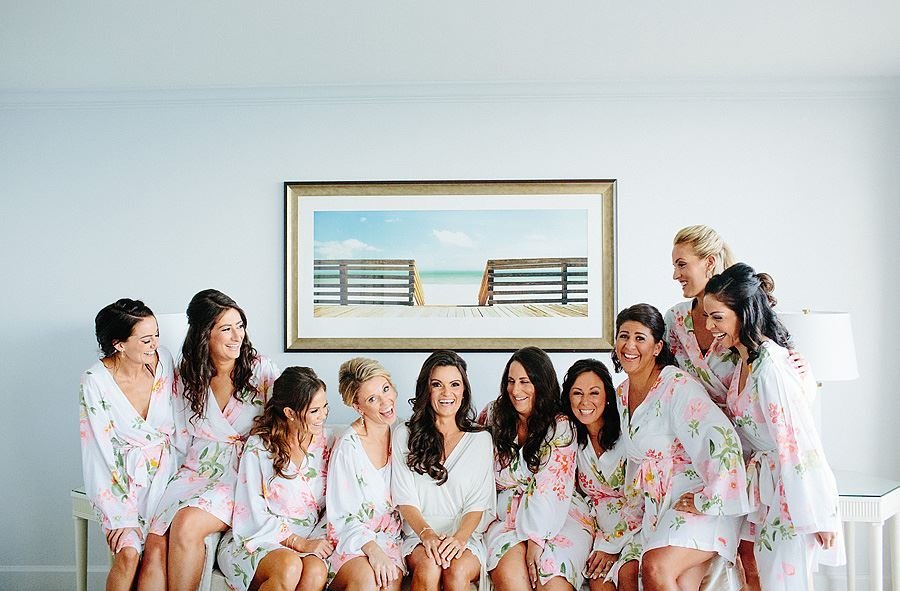 four seasons palm beach bridesmaids getting ready