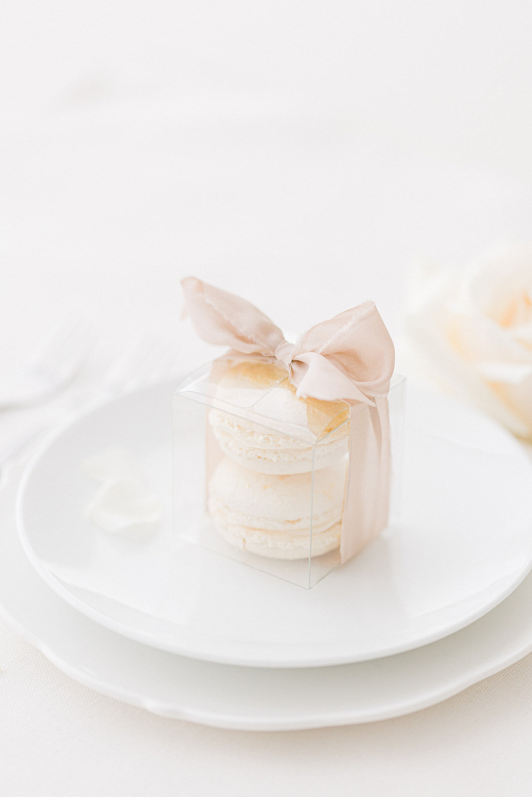 Bespoke edible wedding favours macarons Oxfordshire