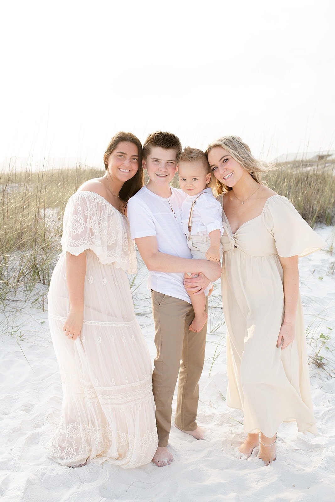 siblings during destin family photograhy session at the beach