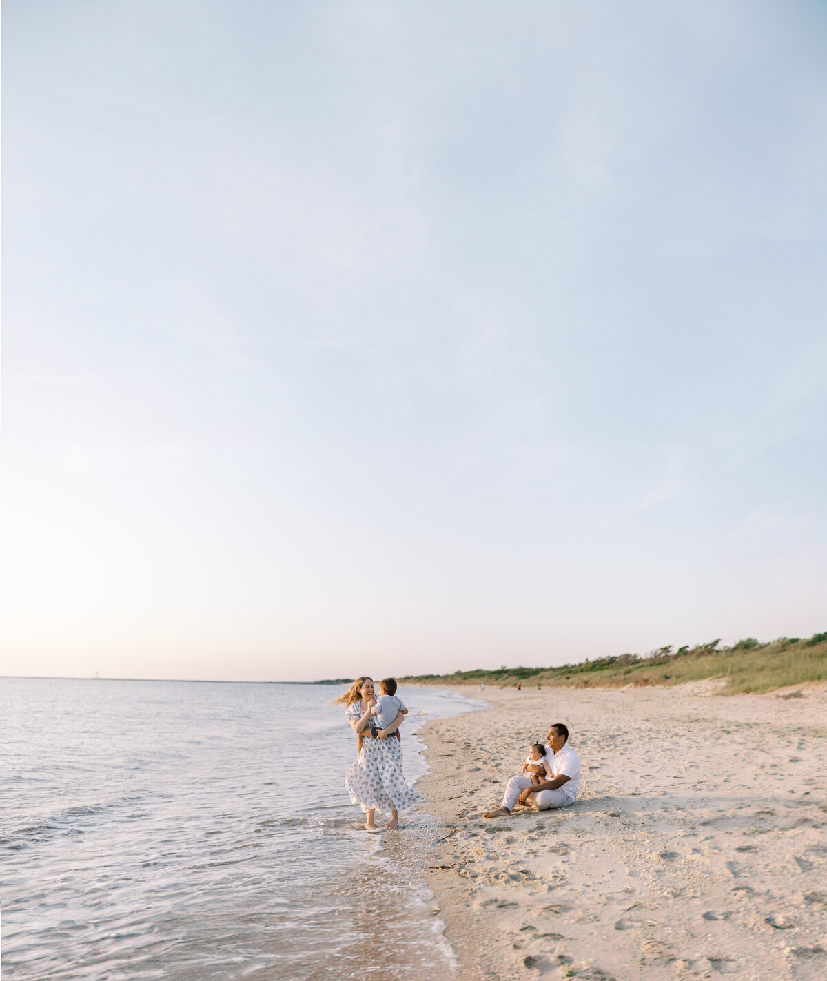 Jersey Shore family portraits on the beach at sunset - 19