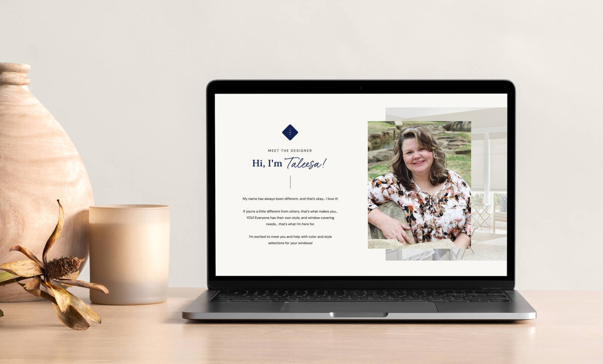Custom website design for interior designer in Keller Texas