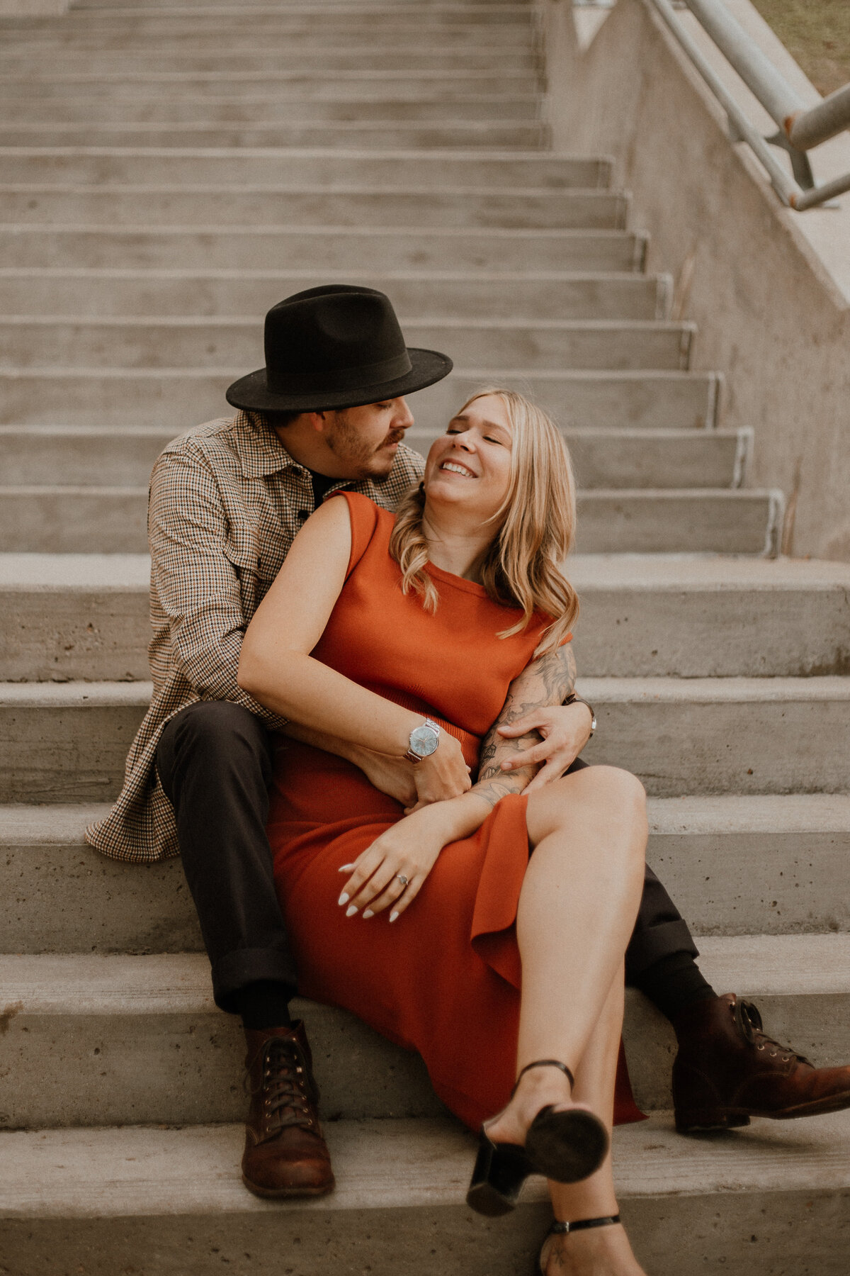 Romantic Engagement Shoot - Buffalo Bayou Park, Houston Texas-53