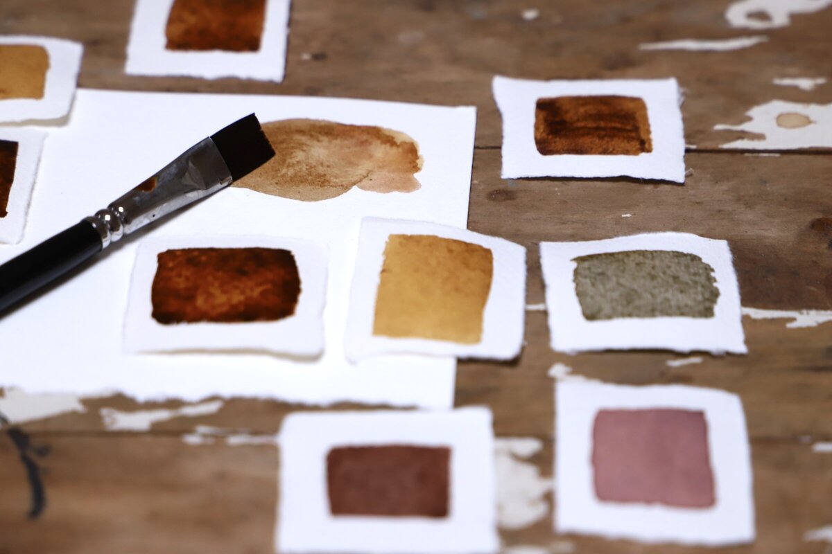 make natural dyes & paints from plants in our london workshop