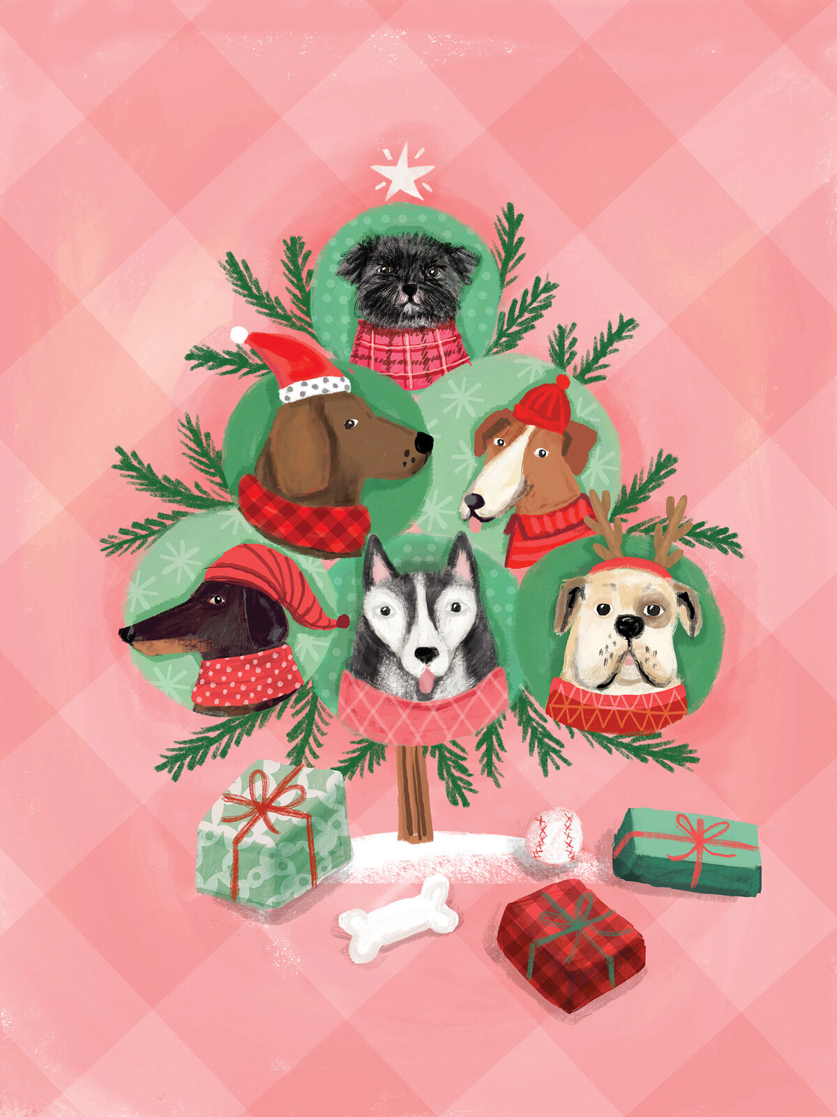 Dogs Christmas Tree