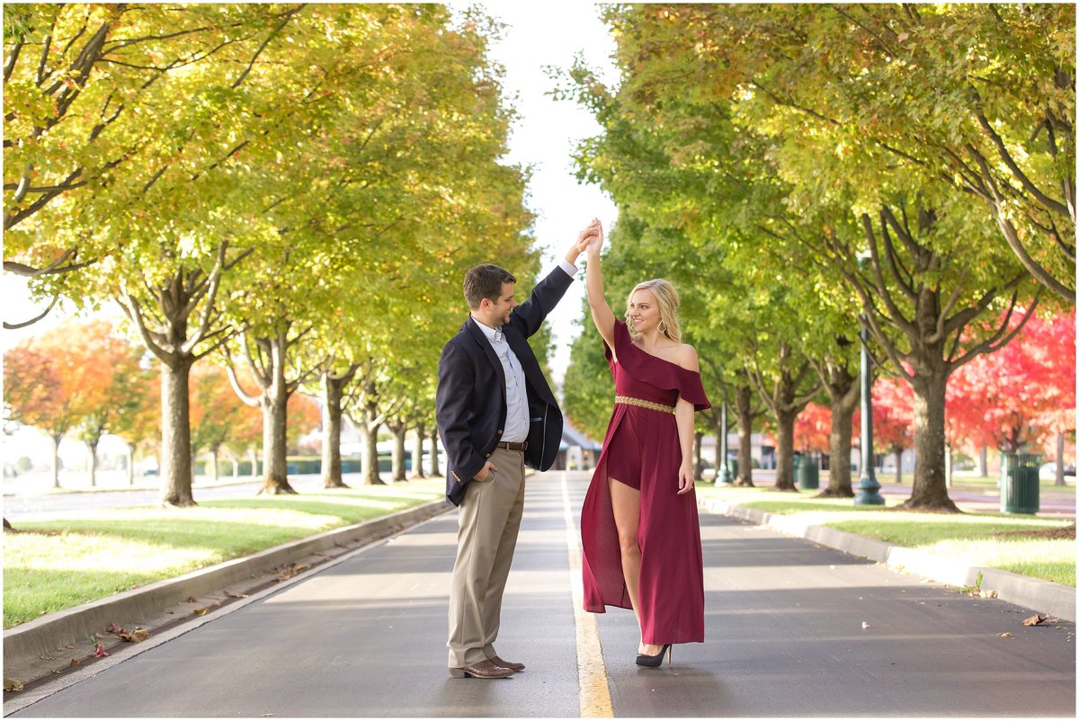 Fall Engagement Session at Keeneland