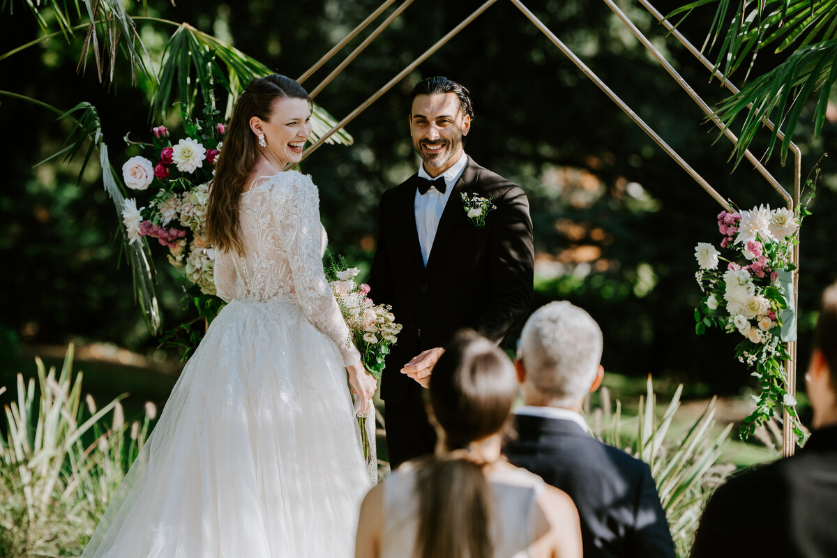 Wedding ceremony at Villa Sofia near Lake Como
