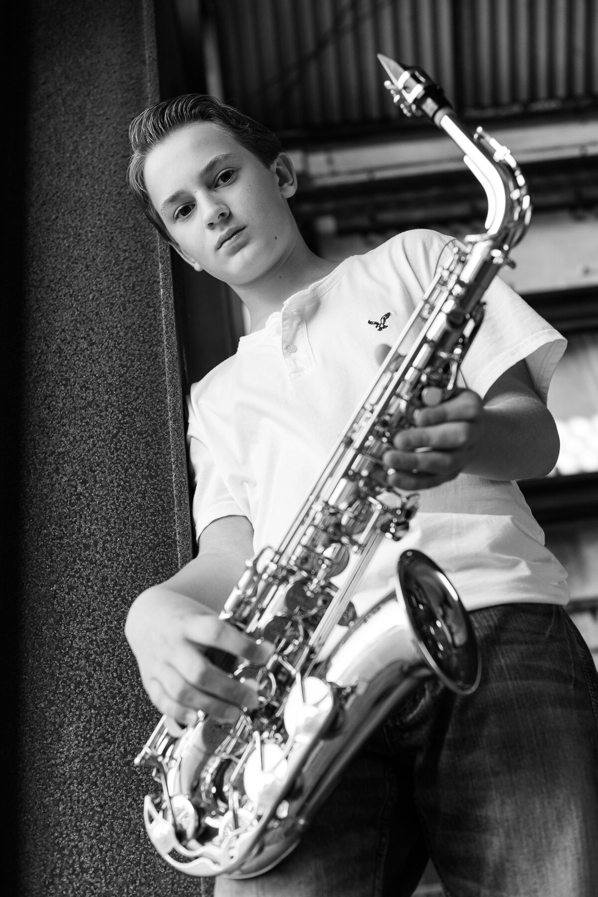bar-mitzvah-preshoot-saxophone-black-and-white