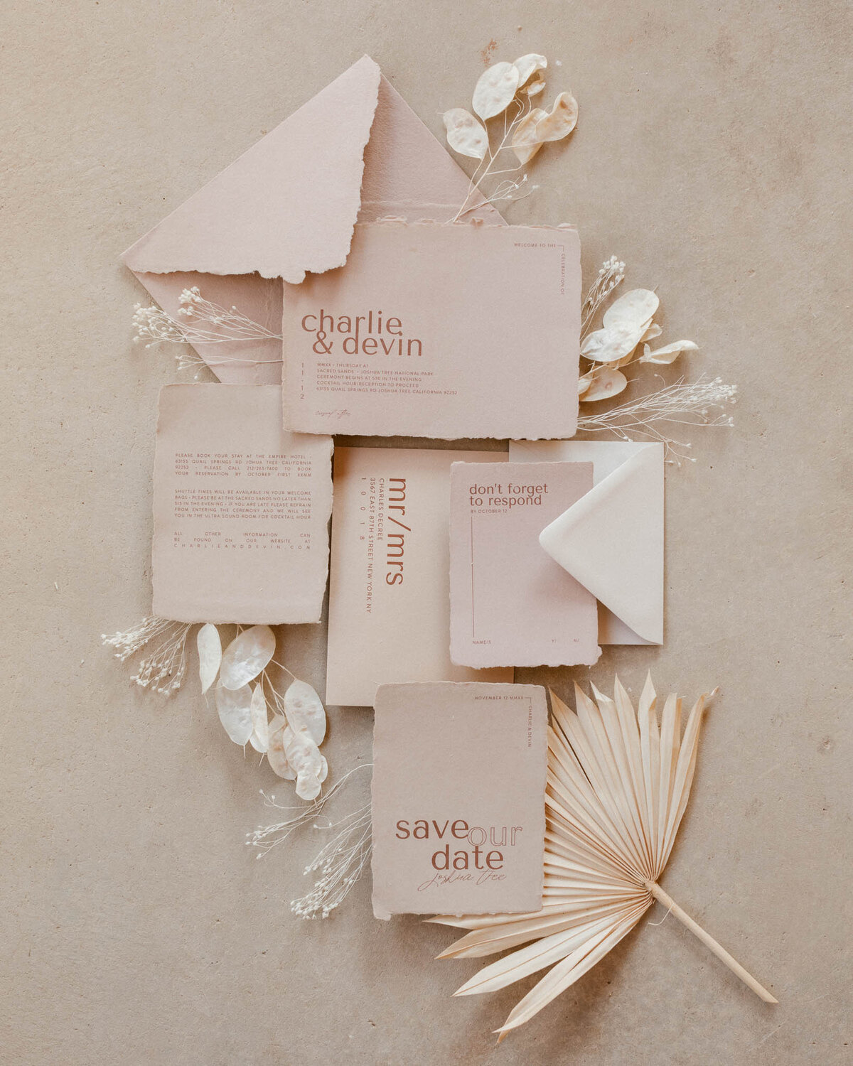Faye Fern Creative | Wedding Design, Planning + Production | Wedding Invitations | Wedding Stationery Suite