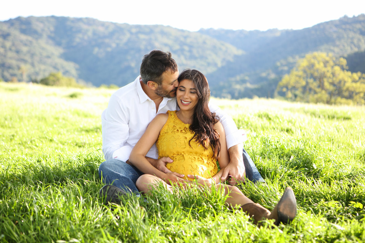 Sunset Maternity Photoshoot in the Los Altos HIlls