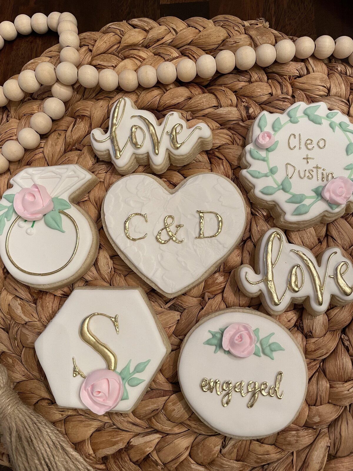 Elegant cookies that elevate special moments hand decorated in Gilbert, AZ.