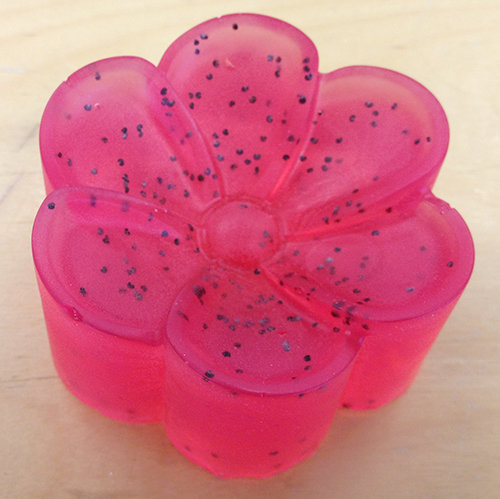 red poppy mp soap flower