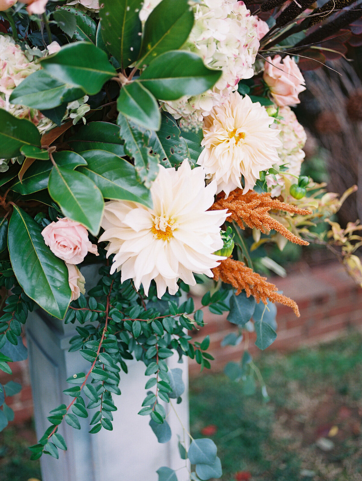Dahlia Wedding Flowers Fine Art Wedding Photographer Robert Aveau for © Bonnie Sen Photography