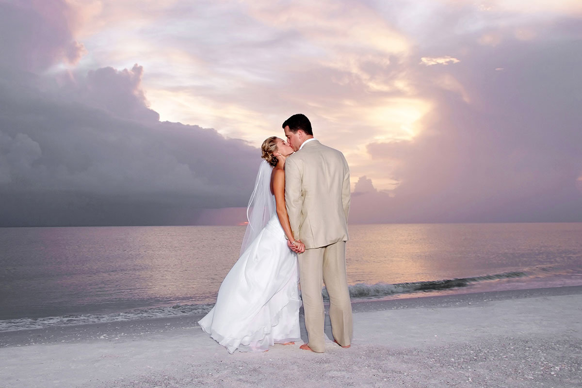 marco beach ocean resort sunset wedding