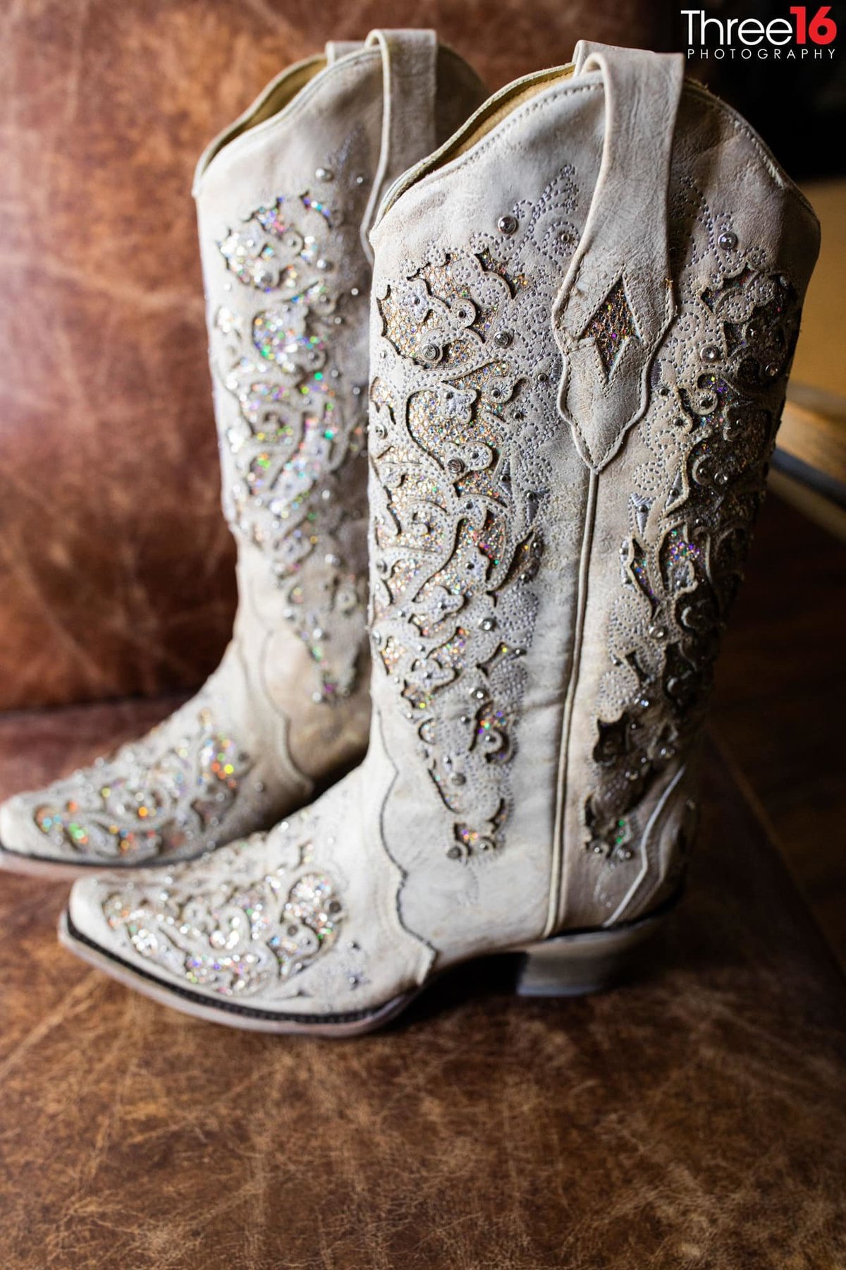 Brides bridal cowboy boots
