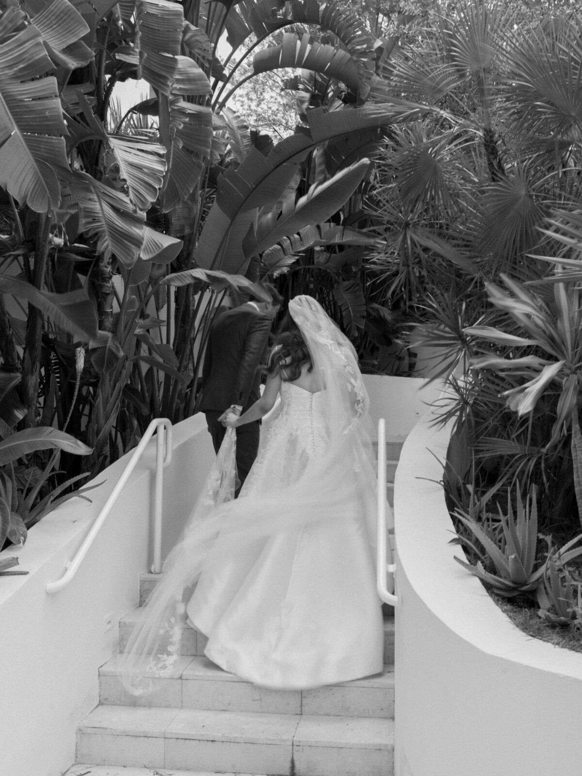 Miami Faena Wedding Bride and Groom Walking