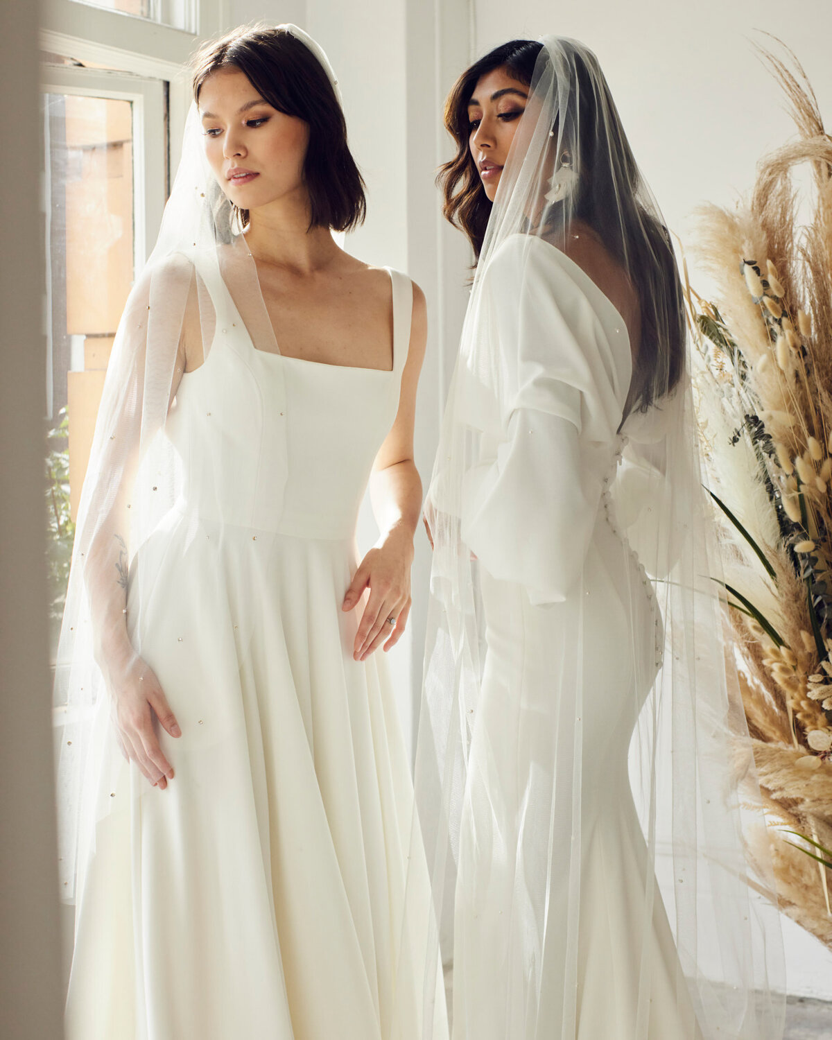 Beautiful bridal gowns from Lovenote Bride, a modern bridal boutique based in Calgary + Vancouver. Featured on the Brontë Bride Vendor Guide.