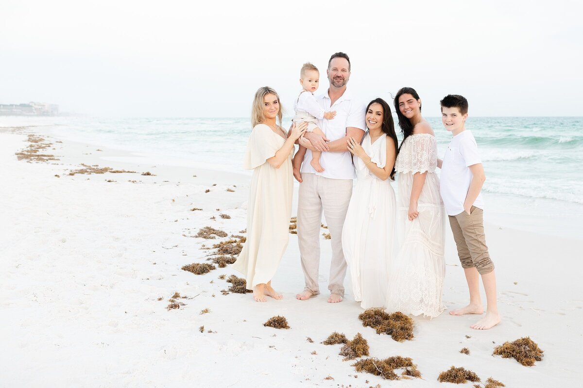 happy family in a photography session in Destin Florida