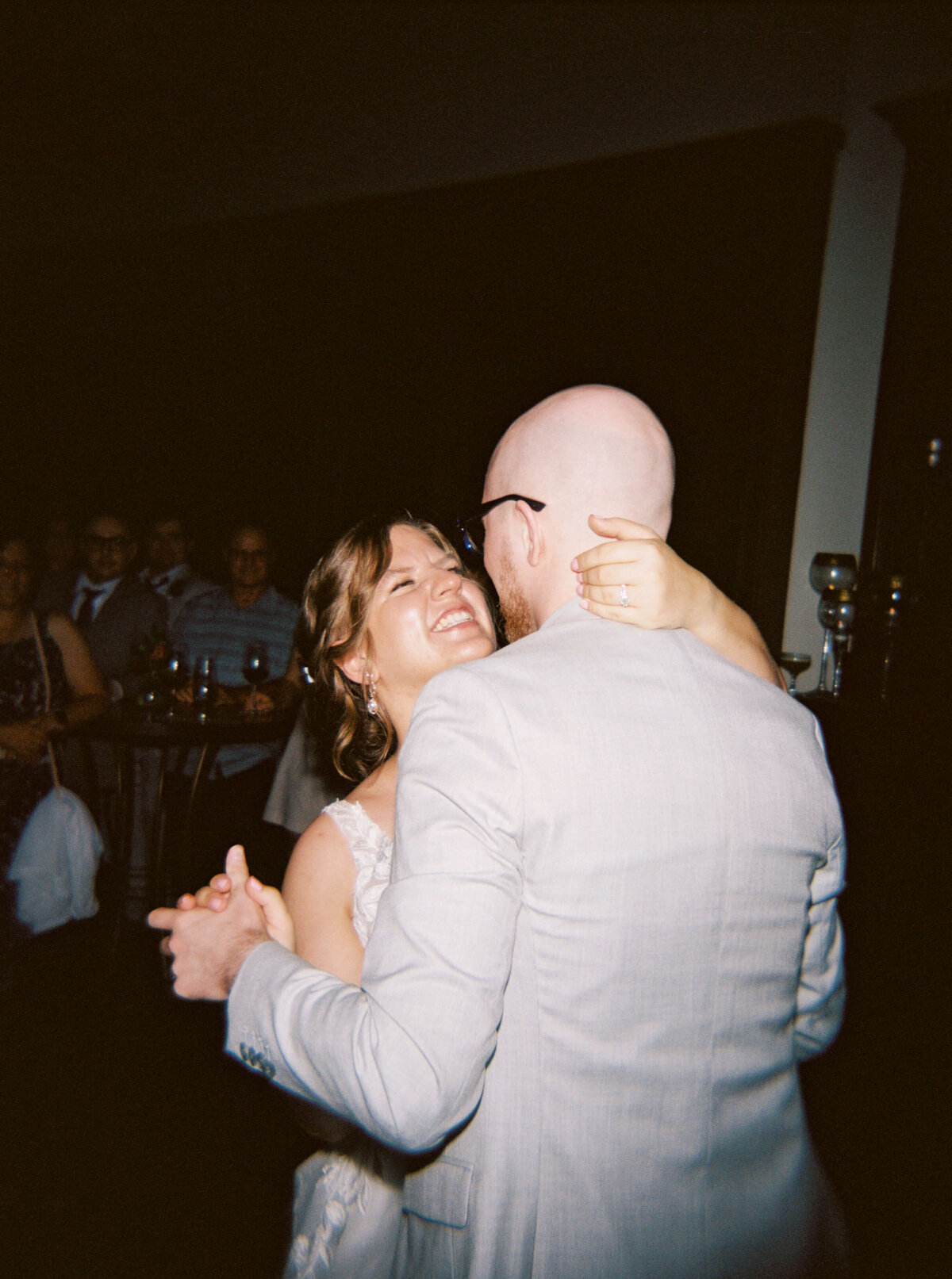 Bride and groom dancing at  at Halifax Club wedding in Nova Scotia