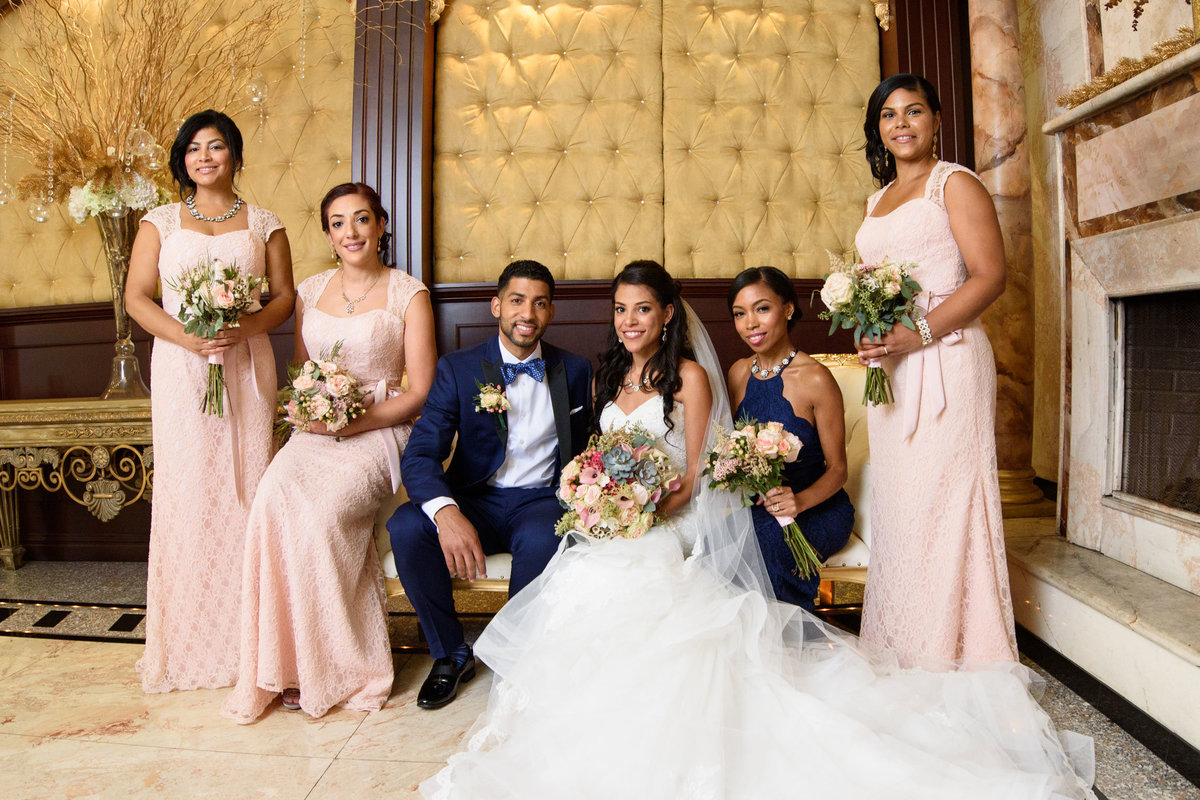 bridal party photo at The Sands