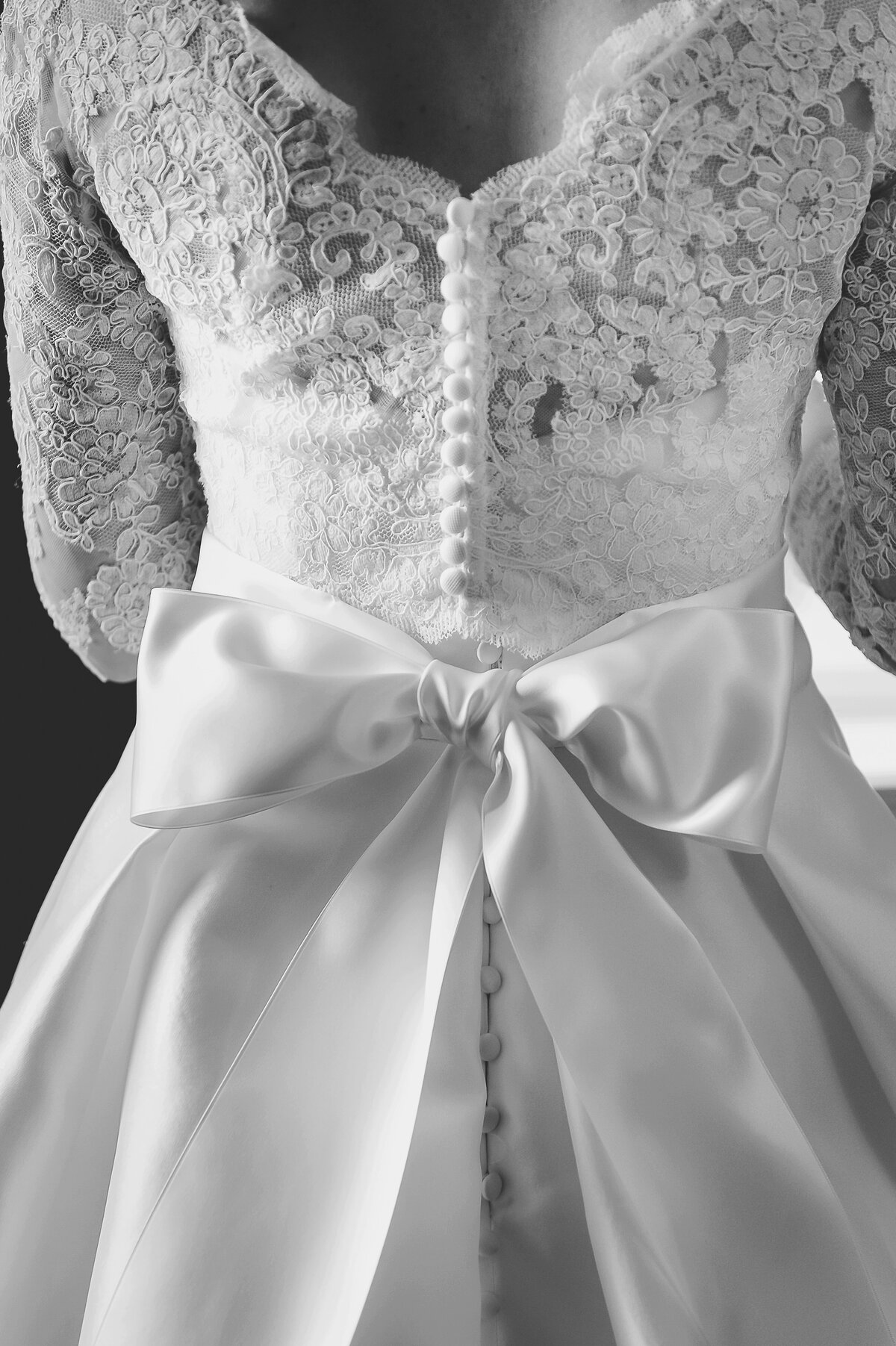 Wedding Dress Details of a Broadmoor Bride