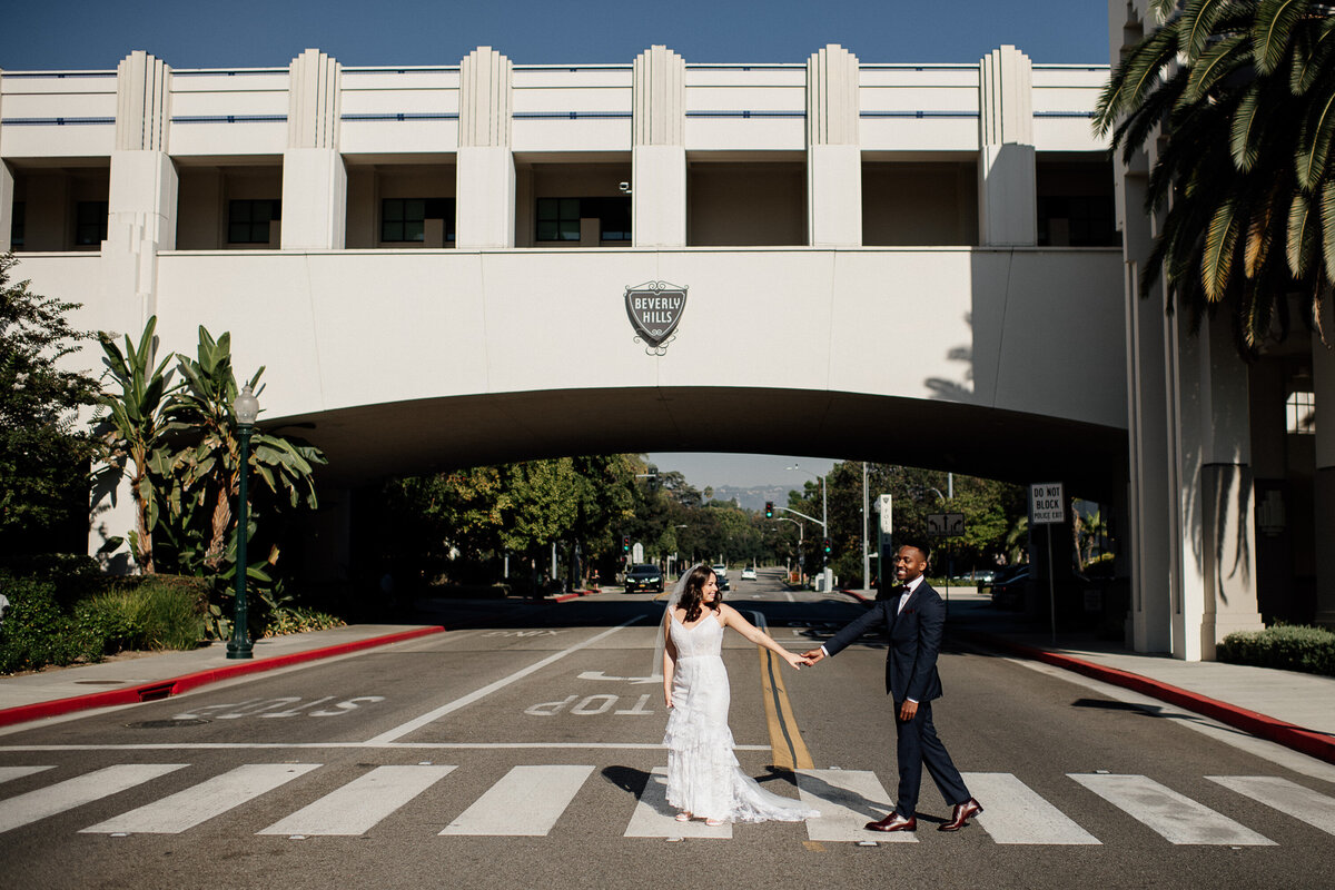 Modern Courthouse Wedding- Beverly Hills City Hall