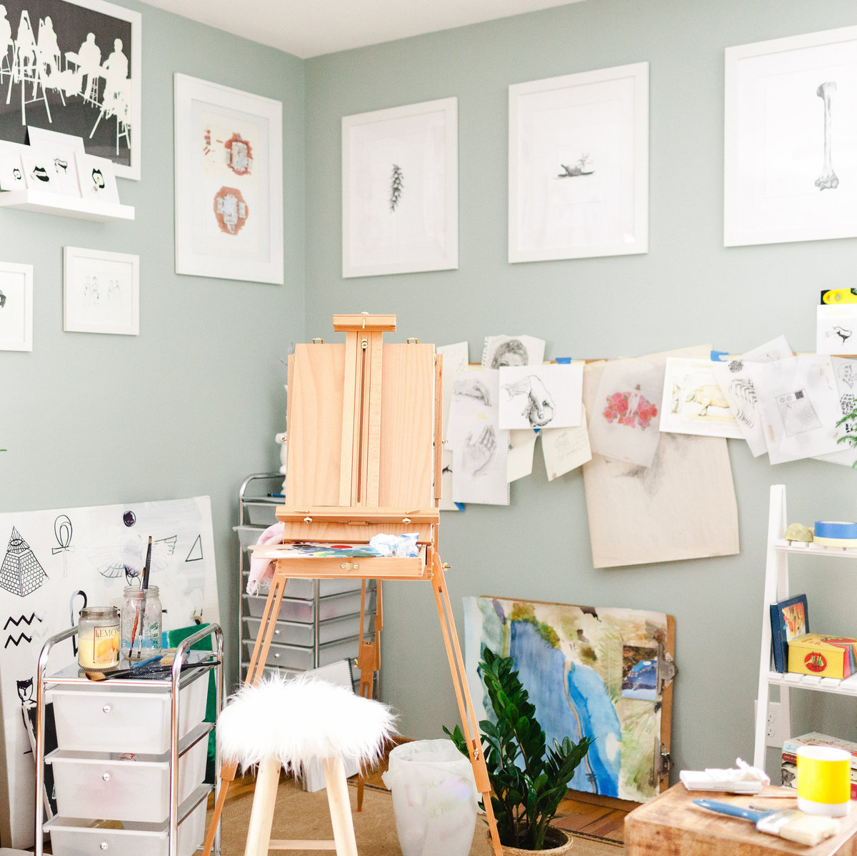view of an artists studio