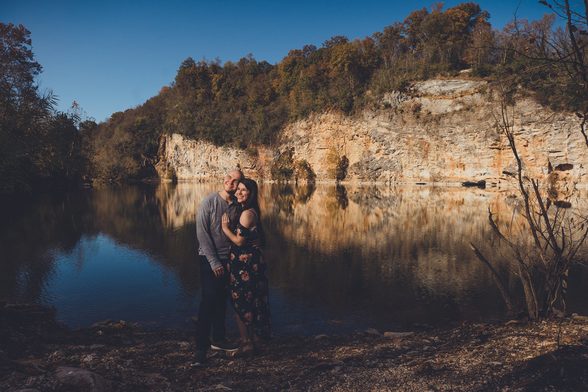 meads quarry lake engagement pictures
