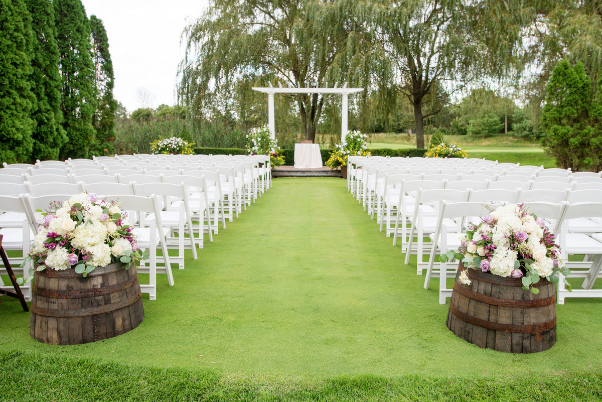 photo of ceremony on the golf course at Willow Creek Golf and Country Club