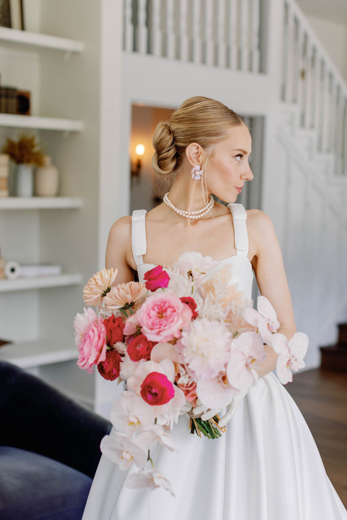 bride-and-pink-wedding-bouquet-at-the-grand-lady-austin-texas