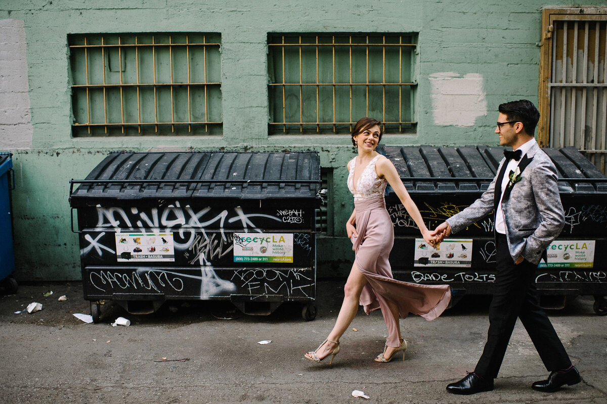 Eclectic Downtown LA Dinner Party Wedding-39