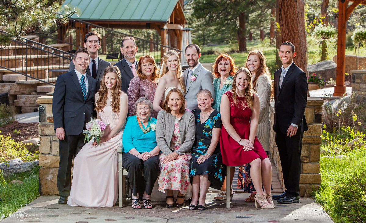 Formal Family Photography at Della Terra Chateaux in Estes Park Colorado