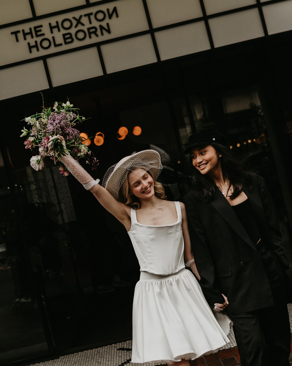 Same sex couple's wedding at The Hoxton in London.