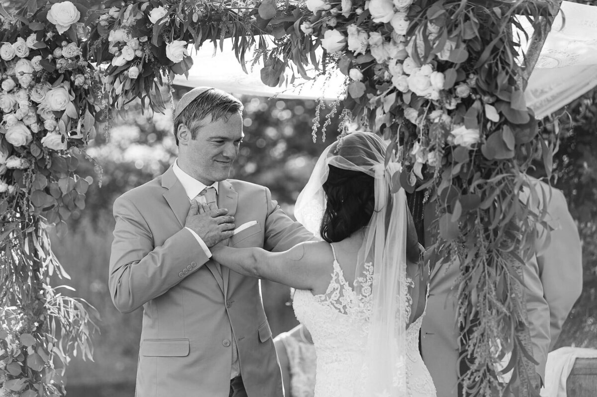 jewish ceremony moments in Russian hill wedding