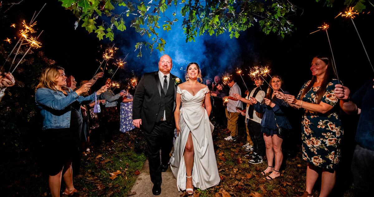 sparkler send off pump house