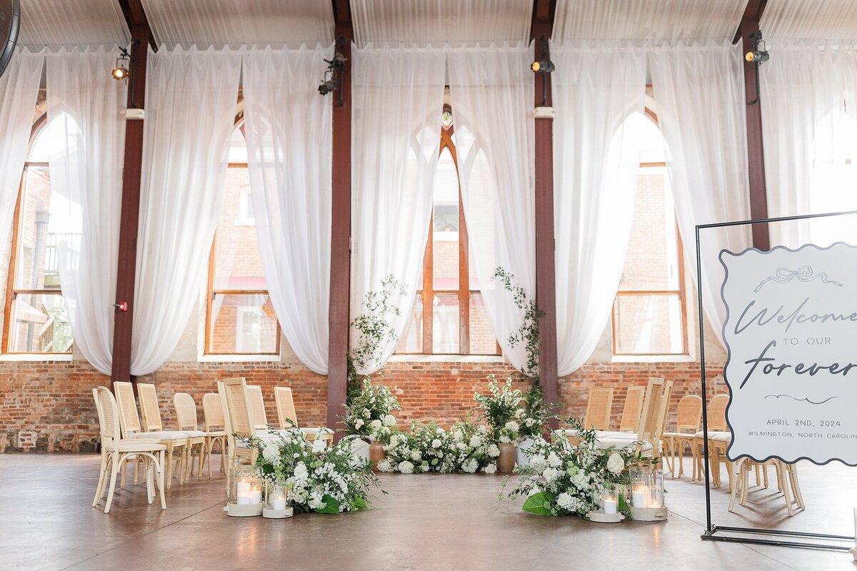 Italian Garden Party Wedding Brooklyn Arts Center Downtown Wilmington NC Brittanie Raquel Events_0010