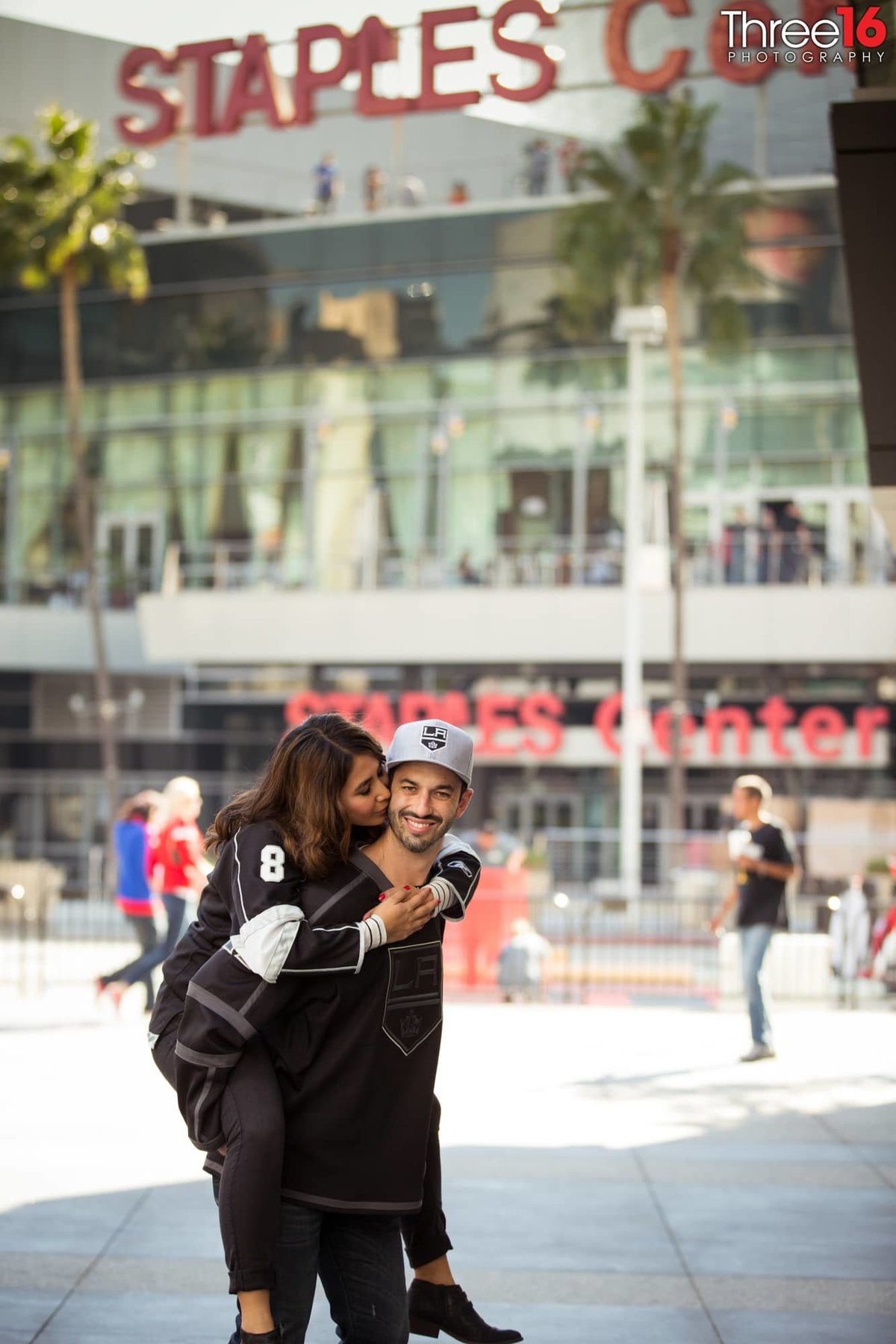 Staples Center Engagement Photos Los Angeles County Weddings Professional Photography