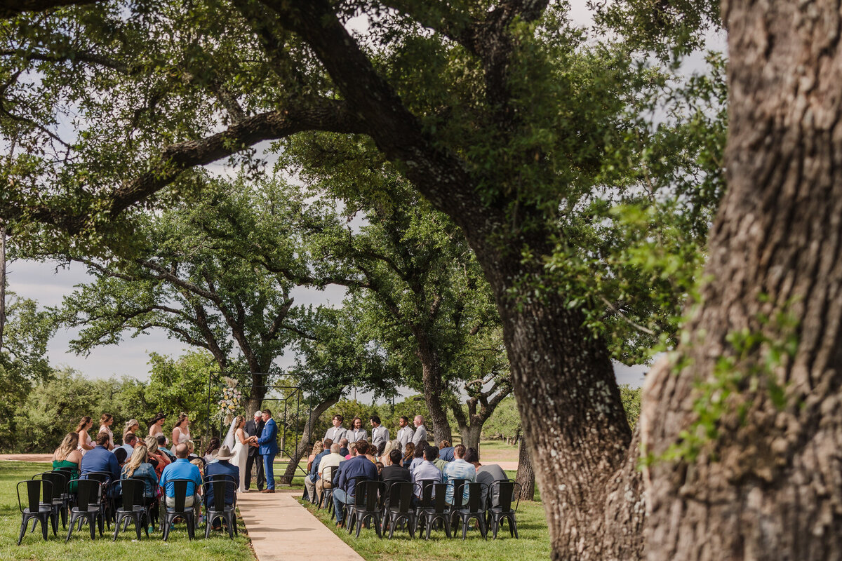 The outside view of the HighPointe Estate wedding venue in Liberty Hill, Texas.