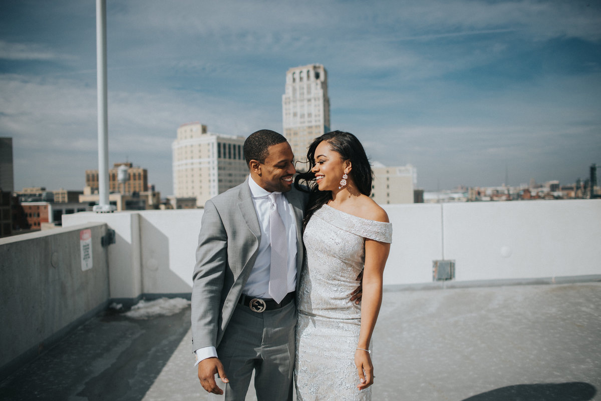 z-lot-parking-garage-wedding-pictures-detroit-wedding-photographer-girl-with-the-tattoos-michigan-wedding-photographer-detroit-elopement-coleman-a-young-wedding