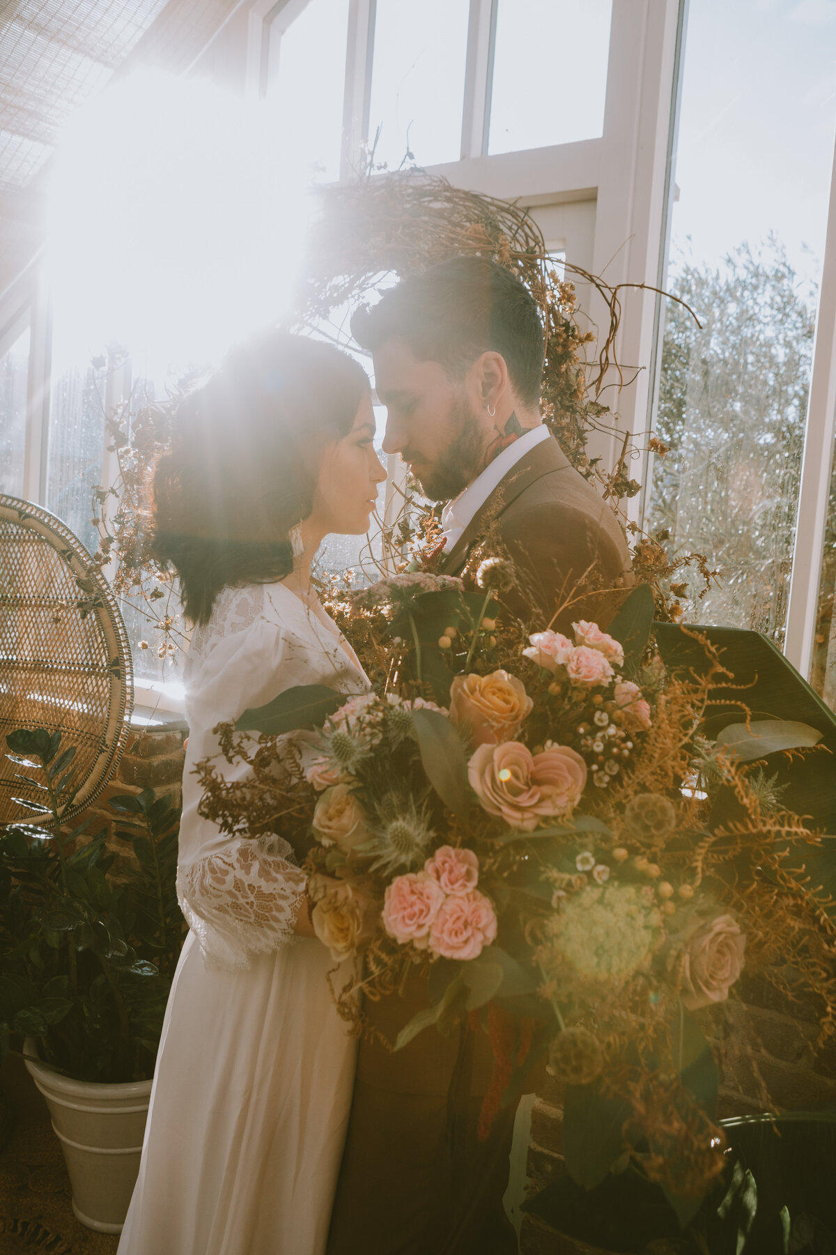 Intimate wedding at The Garden  Cobham