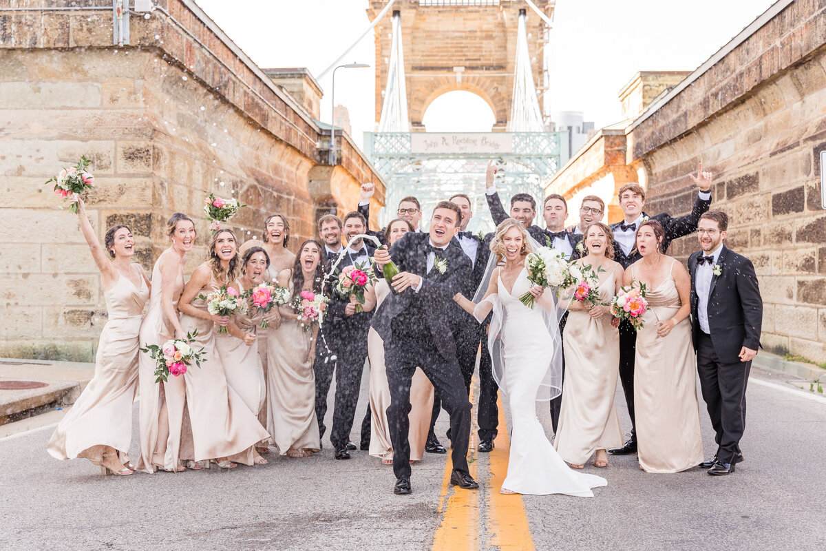 Cincinnati Wedding Photography _ Shelby Street Studios _ Roebling Bridge _ Covington Kentucky