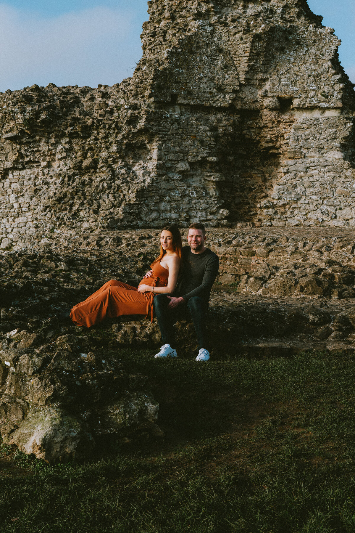 Hadleigh Castle, amazing location for this Maternity shoot