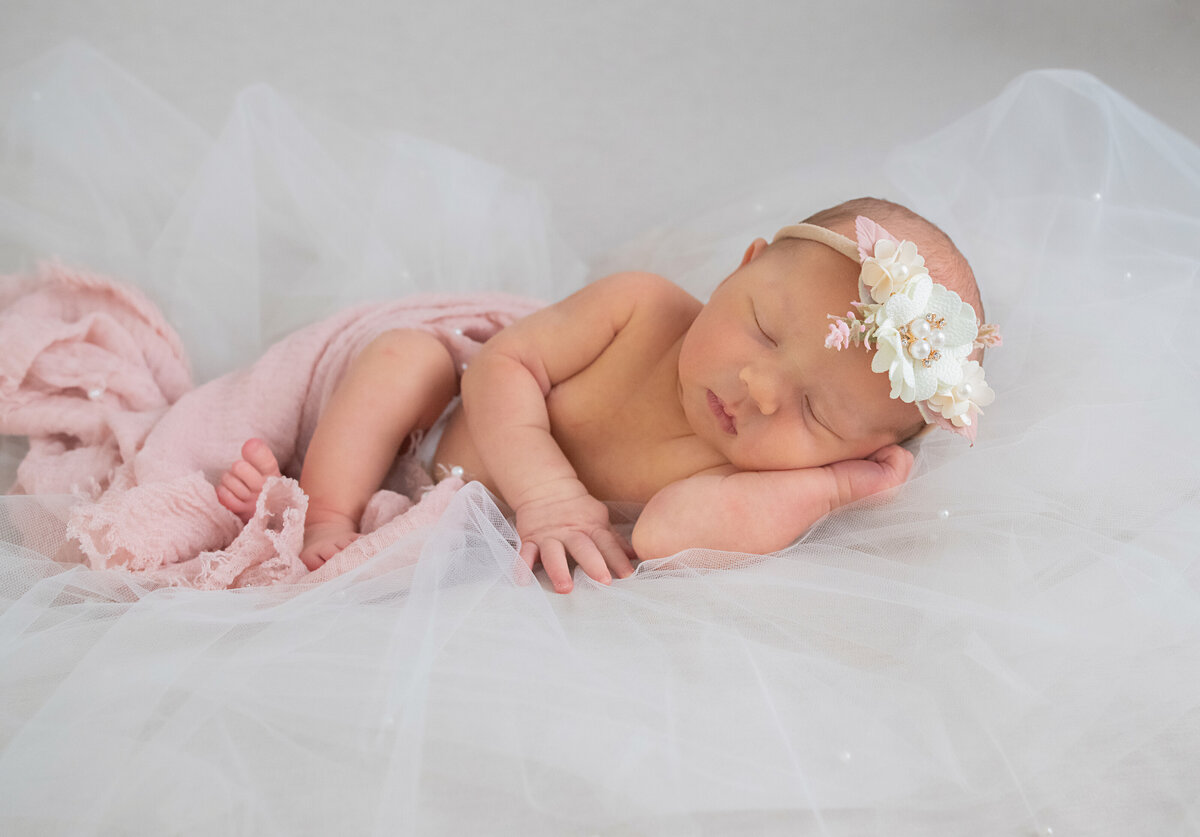 newborn-photographs-baby-wedding-dress-akron-photographer
